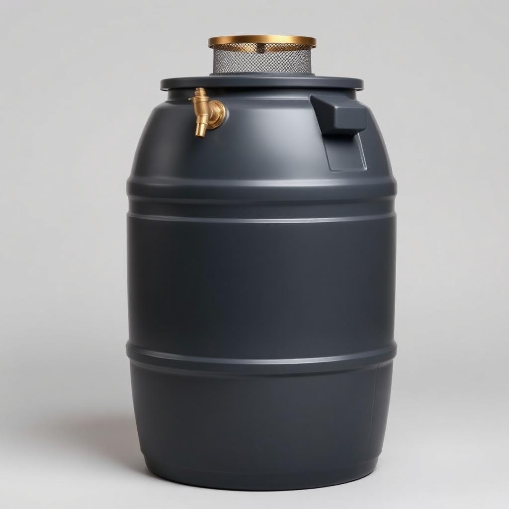 65-Gallon Rain Barrel with Overflow Diverter